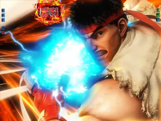 パチンコPストリートファイターV K.O.RUSH LIGHT EDITIONの波動拳