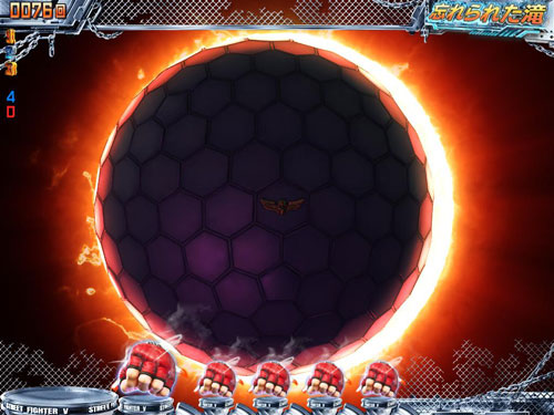 パチンコPストリートファイターVの黒い月暗転予告