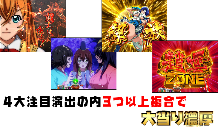 パチンコP真・一騎当千の4大注目演出の法則