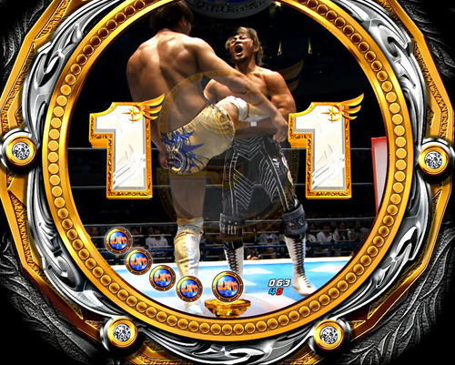 パチンコP新日本プロレスリングのドラゴンスクリューリーチ