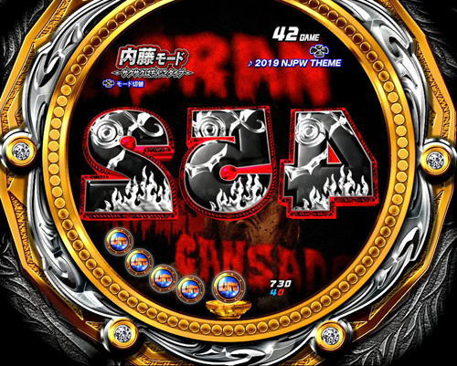パチンコP新日本プロレスリングの図柄予告