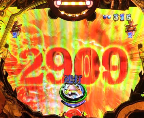 パチンコP真・牙狼2のリーチ中ボタン連打