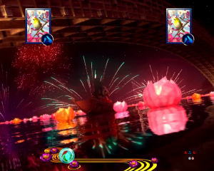 パチンコPフィーバー真花月2夜桜バージョンの風流花月リーチの画像