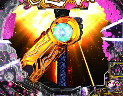 パチンコP新鬼武者 DAWN OF DREAMSの大剣ギミックその1