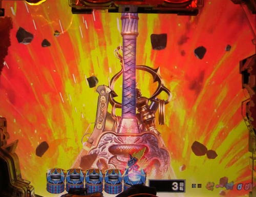 パチンコP新鬼武者 DAWN OF DREAMSのウエポンSU予告