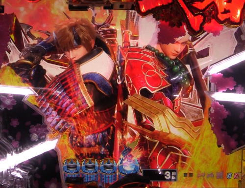 パチンコP新鬼武者 DAWN OF DREAMSの一閃予告キャラクター