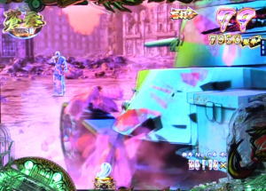 パチンコP蒼天の拳 双龍の戦車突貫予告の画像
