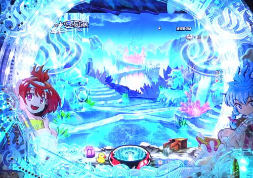 パチンコPフィーバースプラッシュ×スプラッシュのマークランプ予告