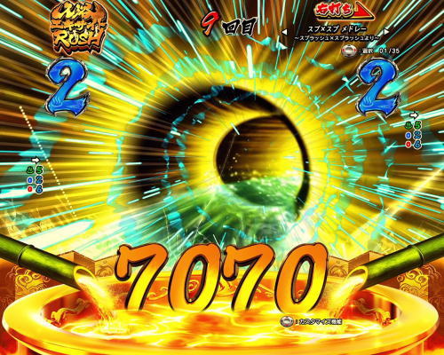 パチンコPフィーバースプラッシュ×スプラッシュのスピードアップ