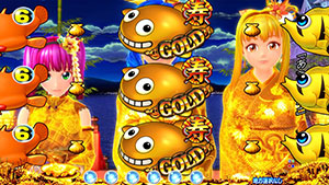 パチンコPスーパー海物語IN JAPAN2金富士 199Ver.GOLDクジラッキーの画像