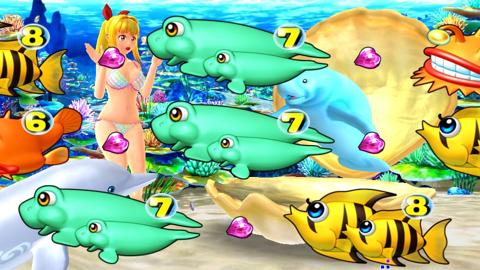 パチンコPスーパー海物語 IN 沖縄5のアングル連続の画像