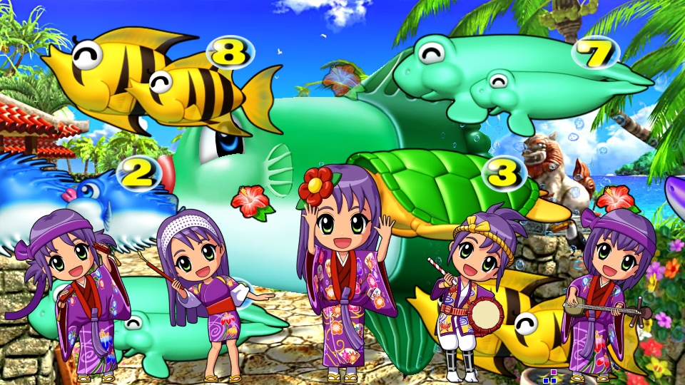 パチンコPスーパー海物語 IN 沖縄5の沖縄ステップ3の画像