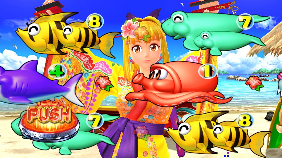 パチンコPスーパー海物語 IN 沖縄5の沖縄マリンリーチの画像