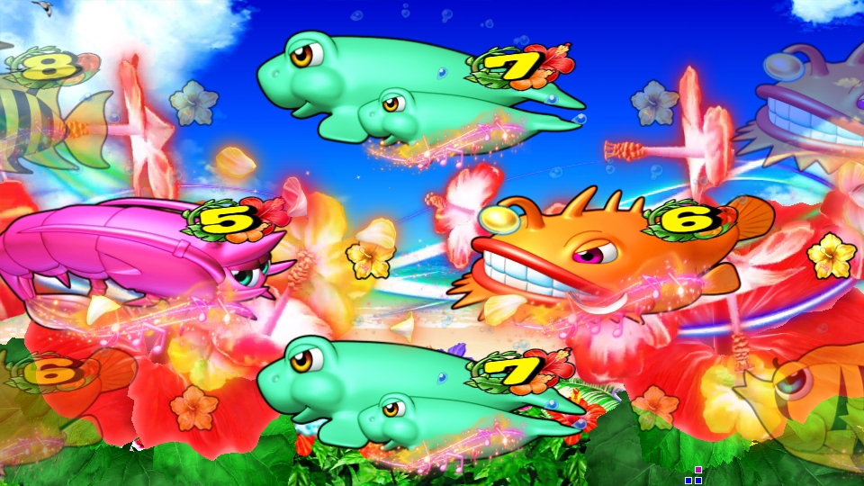 パチンコPスーパー海物語 IN 沖縄5のハイビスカスリーチの画像