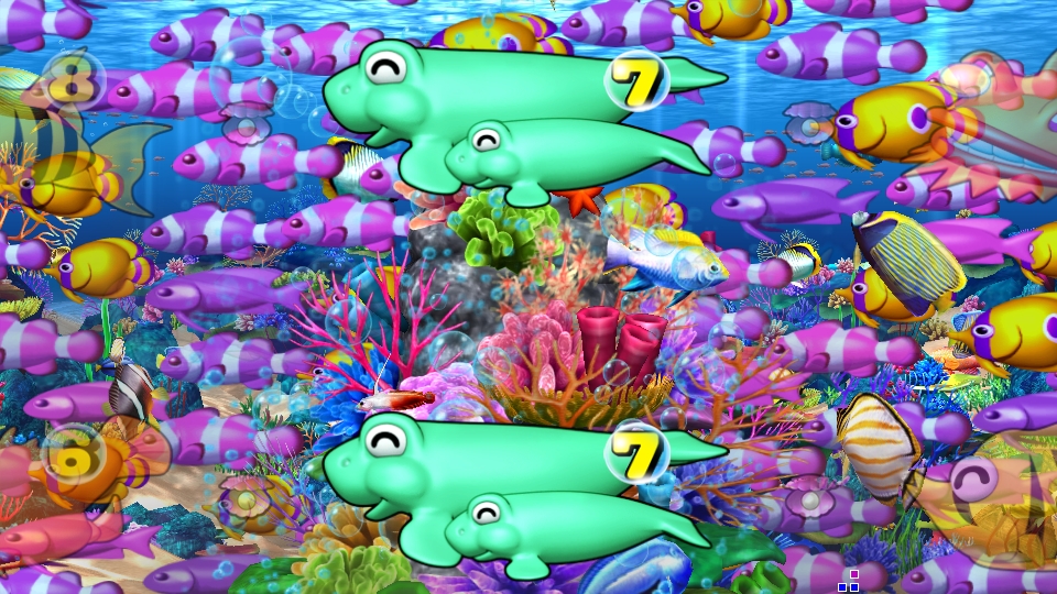パチンコPスーパー海物語 IN 沖縄5の魚群の画像