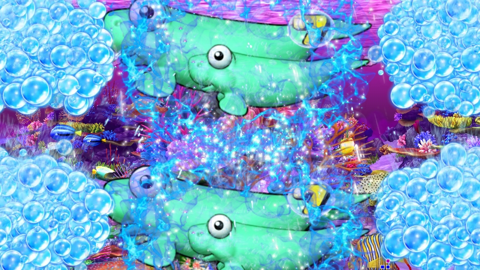 パチンコPスーパー海物語 IN 沖縄5のじんべぇフリーズ画像
