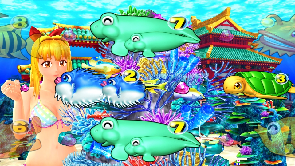 パチンコPスーパー海物語 IN 沖縄5のマリン珊瑚礁の画像