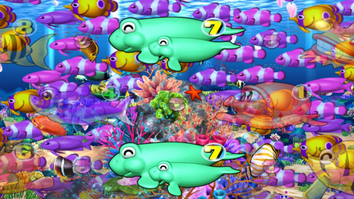 パチンコPスーパー海物語 IN 沖縄5 桜ver.199の魚群予告の画像