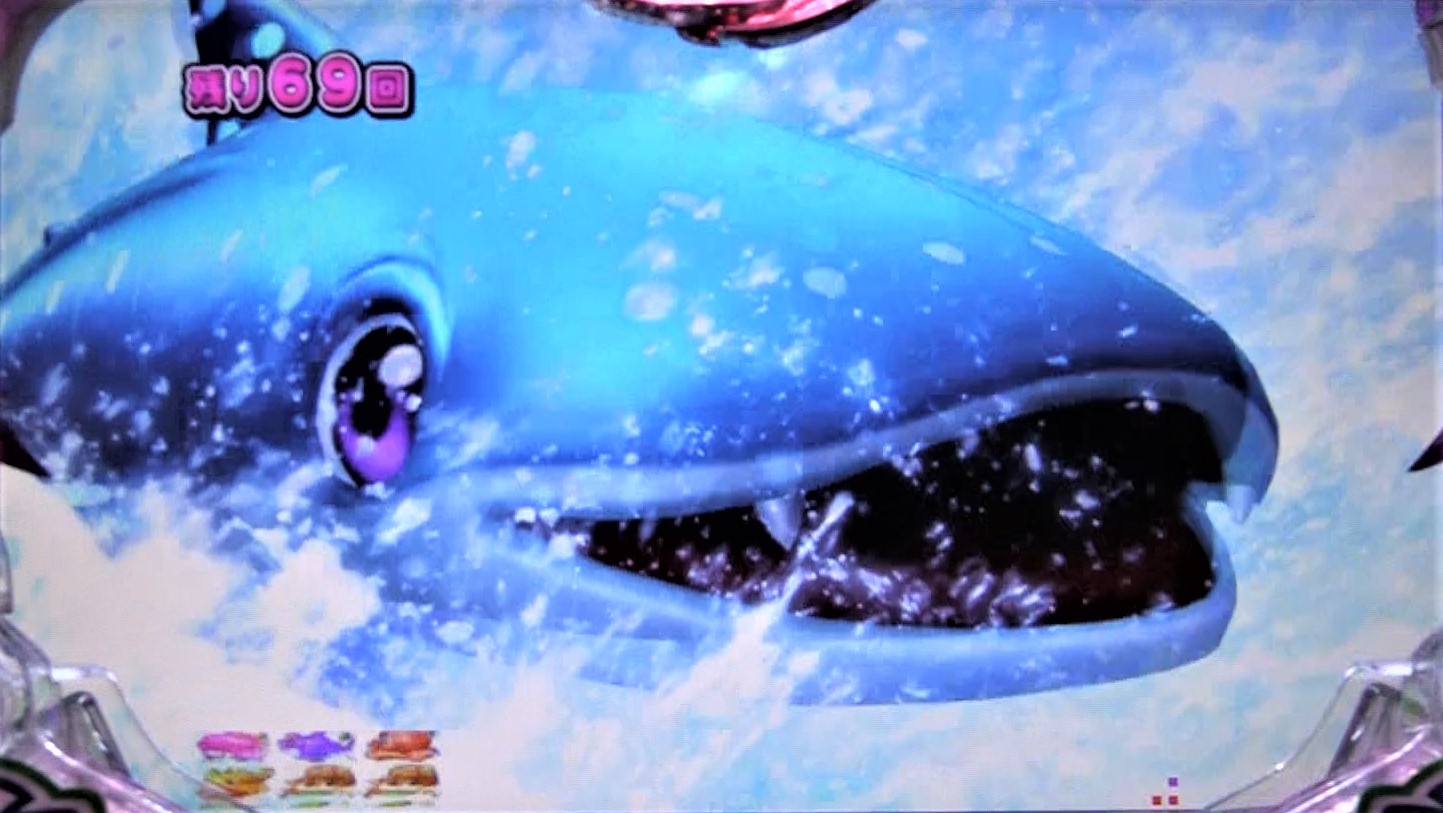 パチンコPスーパー海物語 IN 沖縄5 桜ver.319のじんべぇチェンジSTの画像