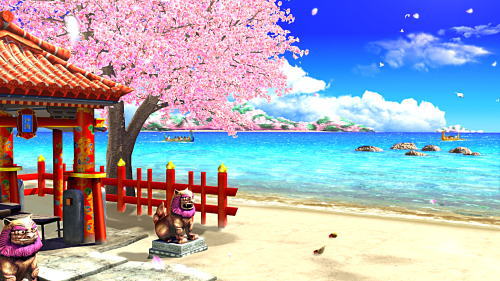 パチンコPAスーパー海物語 IN 沖縄5 夜桜超旋風 99ver.の沖縄モード