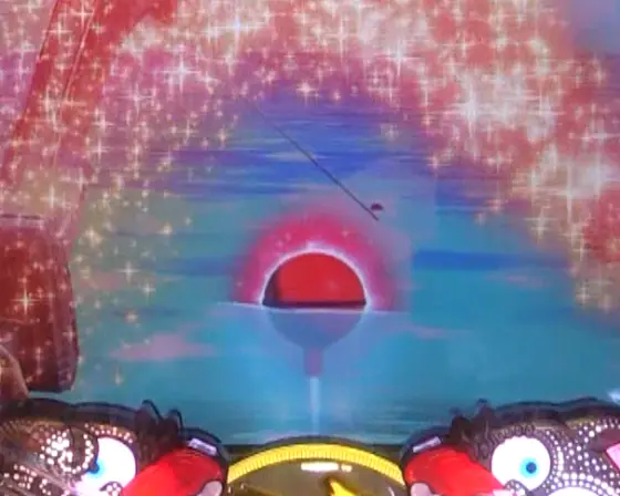 パチンコP世紀末・天才バカボン～神 SPEC 凱旋～のフィッシングモード赤保留画像