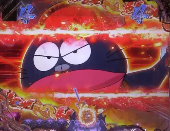 パチンコP世紀末・天才バカボン～神 SPEC 凱旋～のロングリーチカットイン発生画像