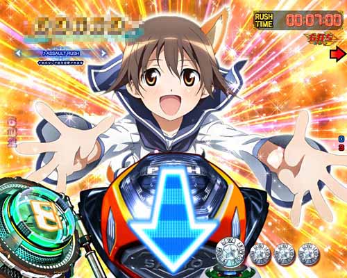 パチンコPストライクウィッチーズ2 129ver.のデバイス出現予告:レバー