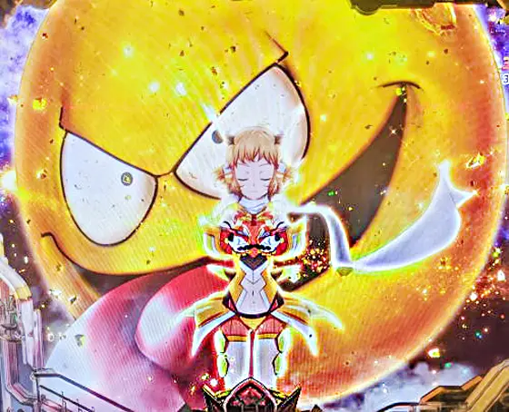 パチンコPフィーバー戦姫絶唱シンフォギア3 黄金絶唱Light ver.のゴーストの月