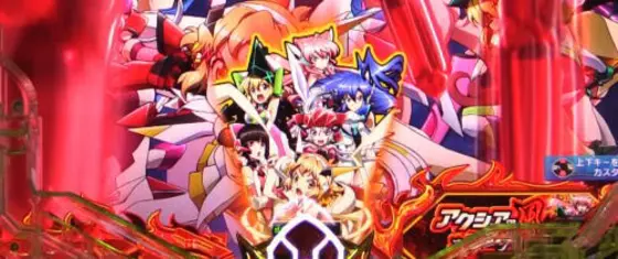 パチンコPフィーバー戦姫絶唱シンフォギア3 黄金絶唱Light ver.キャラ赤保留