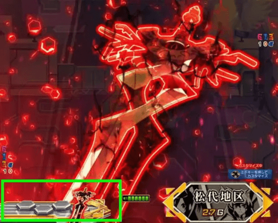 パチンコPフィーバー戦姫絶唱シンフォギア3 黄金絶唱Light ver.のダインスレイフ保留