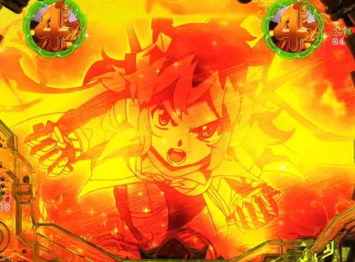 パチンコPフィーバー戦姫絶唱シンフォギア3 黄金絶唱の液晶ゴールド