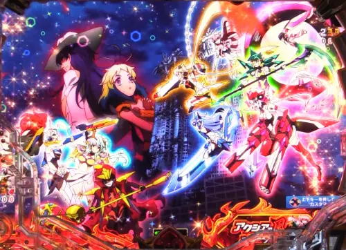 パチンコPフィーバー戦姫絶唱シンフォギア3 黄金絶唱の見得予告AXZ画像