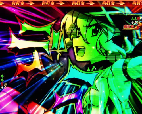 パチンコPフィーバー戦姫絶唱シンフォギア3 黄金絶唱の切歌&調モード専用予告デスフラッシュ画像
