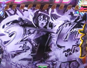 パチンコ シンフォギア2の抜剣ブラック 絶唱ゴールド予告