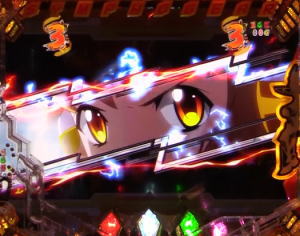 Pフィーバー戦姫絶唱シンフォギア2 1/77ver.の装者リーチ中カットインの画像