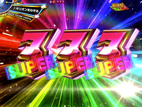 パチンコP TIGER ＆ BUNNY～完全無欠WILDスペック～の3図柄揃い画像