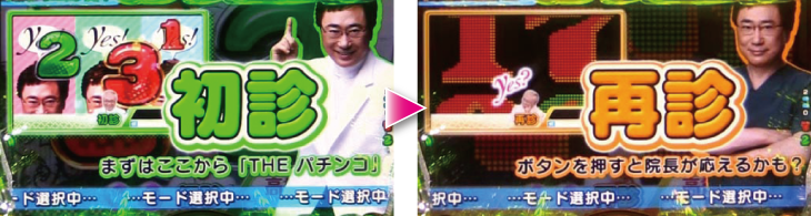 パチンコPyes!高須クリニック～超整形BLACK～の通常時の演出モード