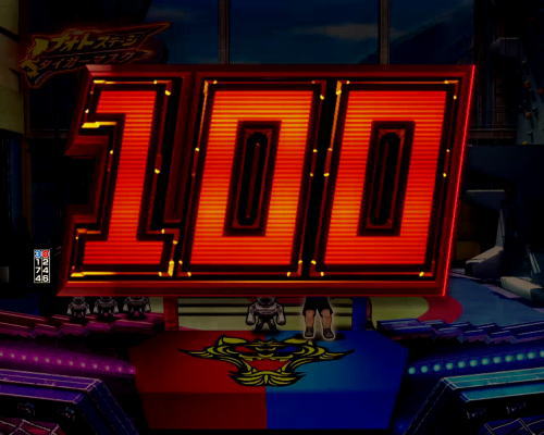 パチンコPフィーバータイガーマスクWの遊タイム残り100回の画像