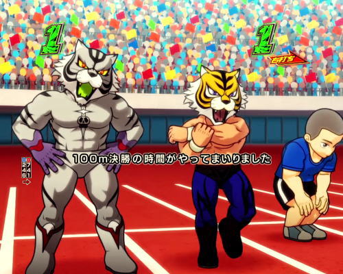 パチンコPフィーバータイガーマスクWのオリンピックリーチの画像