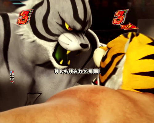 パチンコPフィーバータイガーマスクWのプロレスリーチの画像