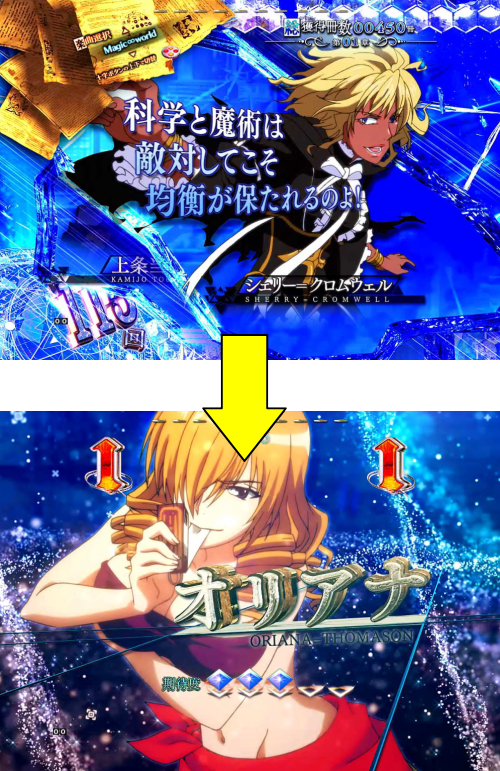 パチンコPとある魔術の禁書目録のST中予告演出