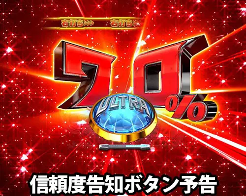 パチンコぱちんこ ウルトラマンティガ ウルトラ超光ライトver.の信頼度告知ボタン予告