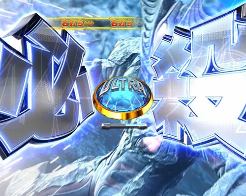 パチンコぱちんこ ウルトラマンティガ ウルトラ超光ライトver.のワンパンバトル(2)
