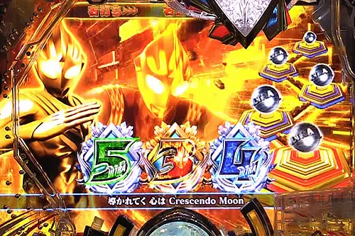 パチンコぱちんこ ウルトラマンティガ ウルトラ超光ライトver.のウルトラ超光RUSH