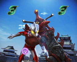 ぱちんこ ウルトラ6兄弟 Light Version Light Versionの強敵リーチの画像