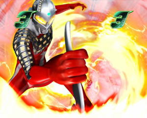 パチンコぱちんこ ウルトラ6兄弟の当否告知時セブン登場時の画像