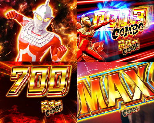 パチンコぱちんこ ウルトラ6兄弟 Light Versionのラッシュ中の大当り