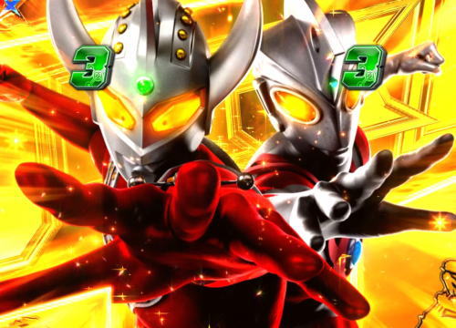 パチンコぱちんこ ウルトラマンタロウ2の兄闘リーチ金カットイン