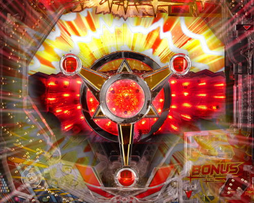 パチンコぱちんこ ウルトラマンタロウ2の変身バッジギミック
