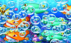 パチンコPA海物語3R2の泡前兆予告の画像